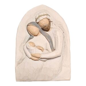 Willow Tree Holy Family A Child Is Born 6in Tall X 4in Wide Christmas Plaque
